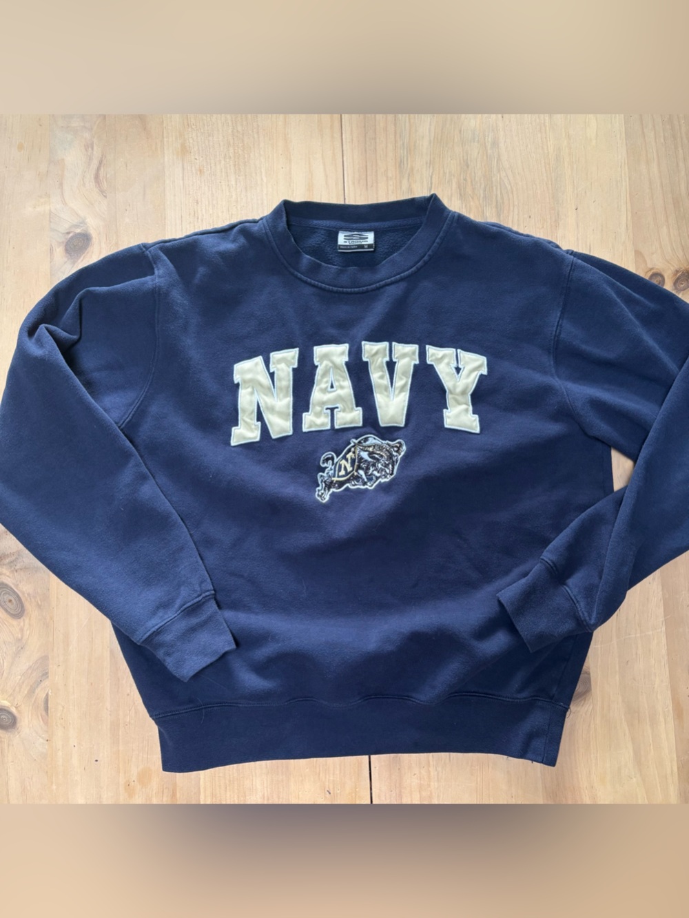Navy midship Logo Crewneck Sweater